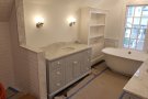 bathroom sink and shelf