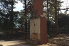 fireplace with chimney