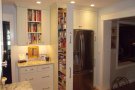 fridge and cabinets