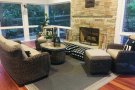 inside completed patio