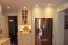 fridge and cabinets