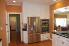 fridge and cabinets