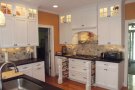 kitchen counters and cabinets