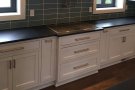 kitchen stove and counters