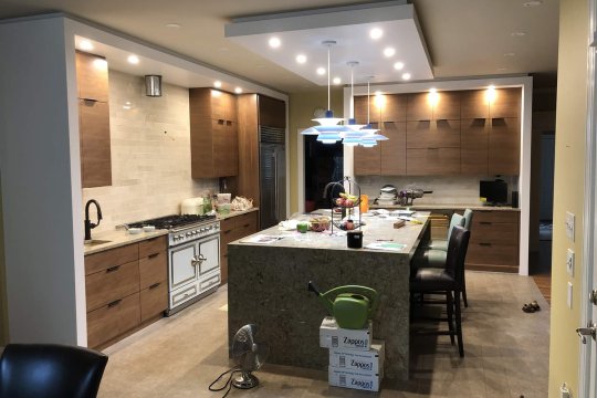 kitchen remodeling in progress