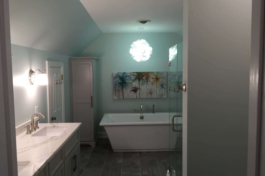 bathroom front view