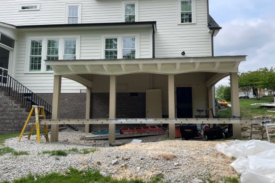 pool house front